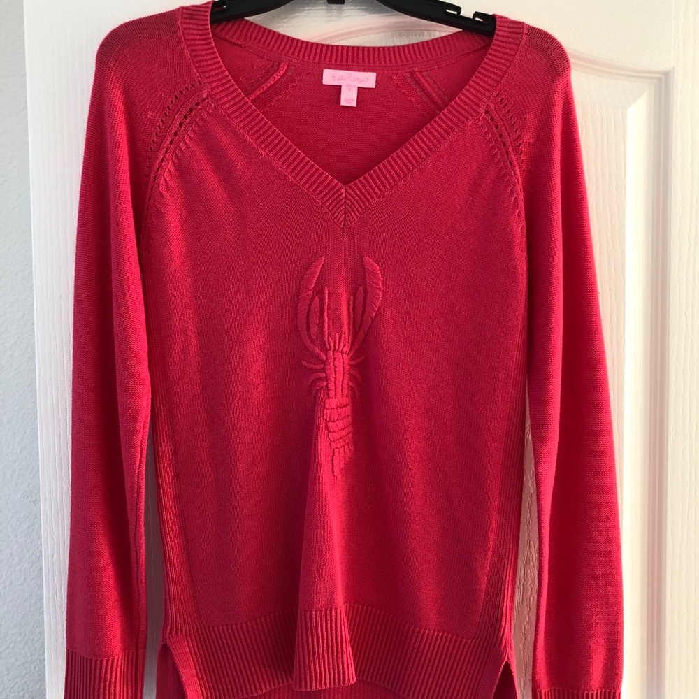 Lilly Pulitzer Lobster Azalea Sweater